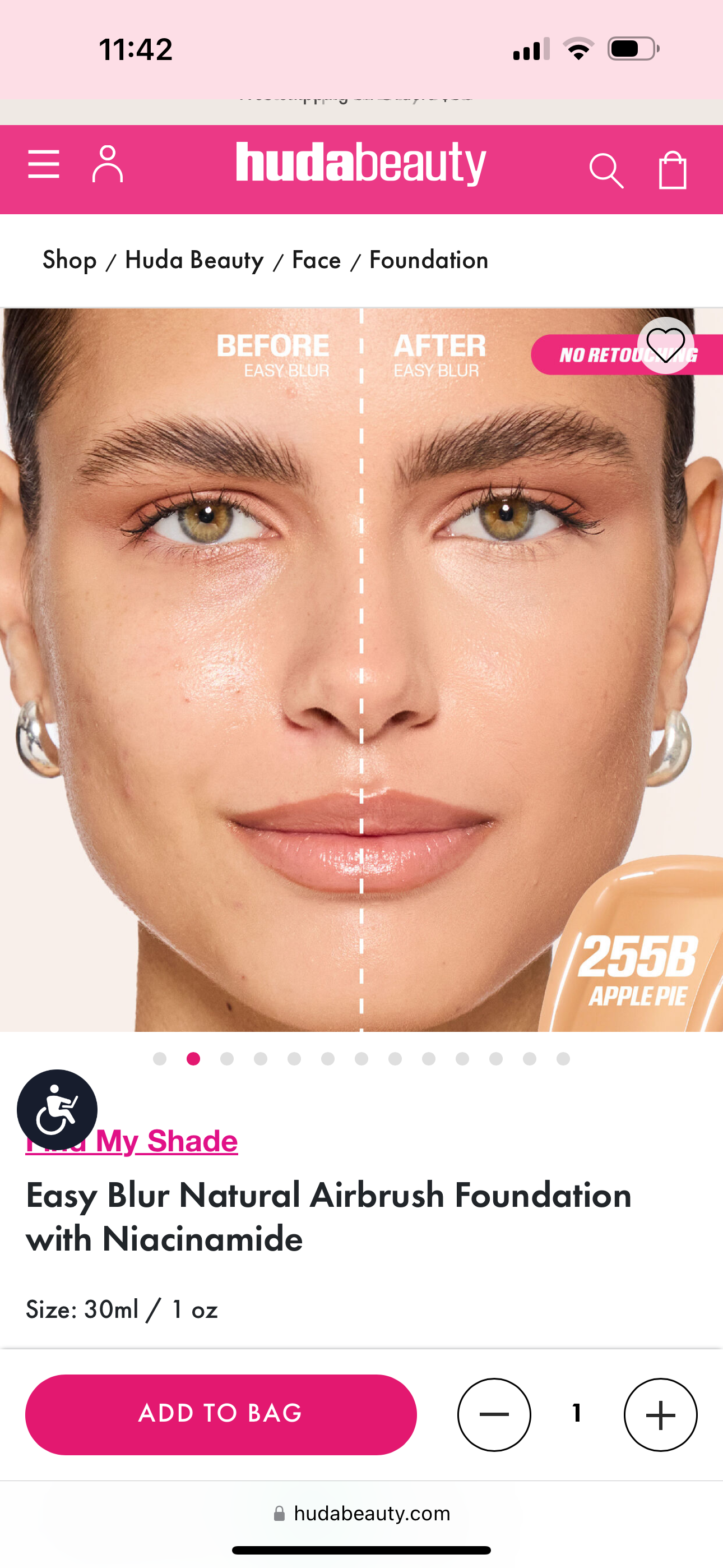 Huda Beauty - Easy Blur Foundation