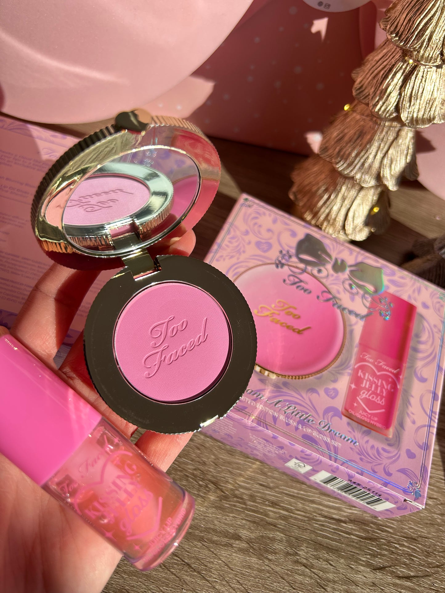 Too Faced Dream A Little Dream: Blush & Lip Gloss Set