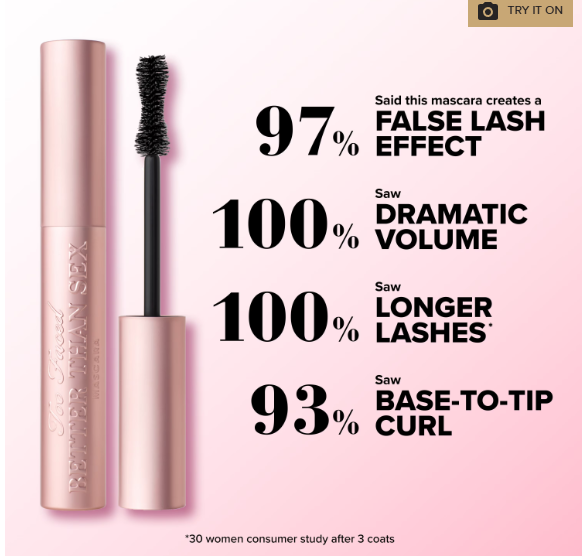 TOO FACED Better Than Sex Volumizing Mascara
