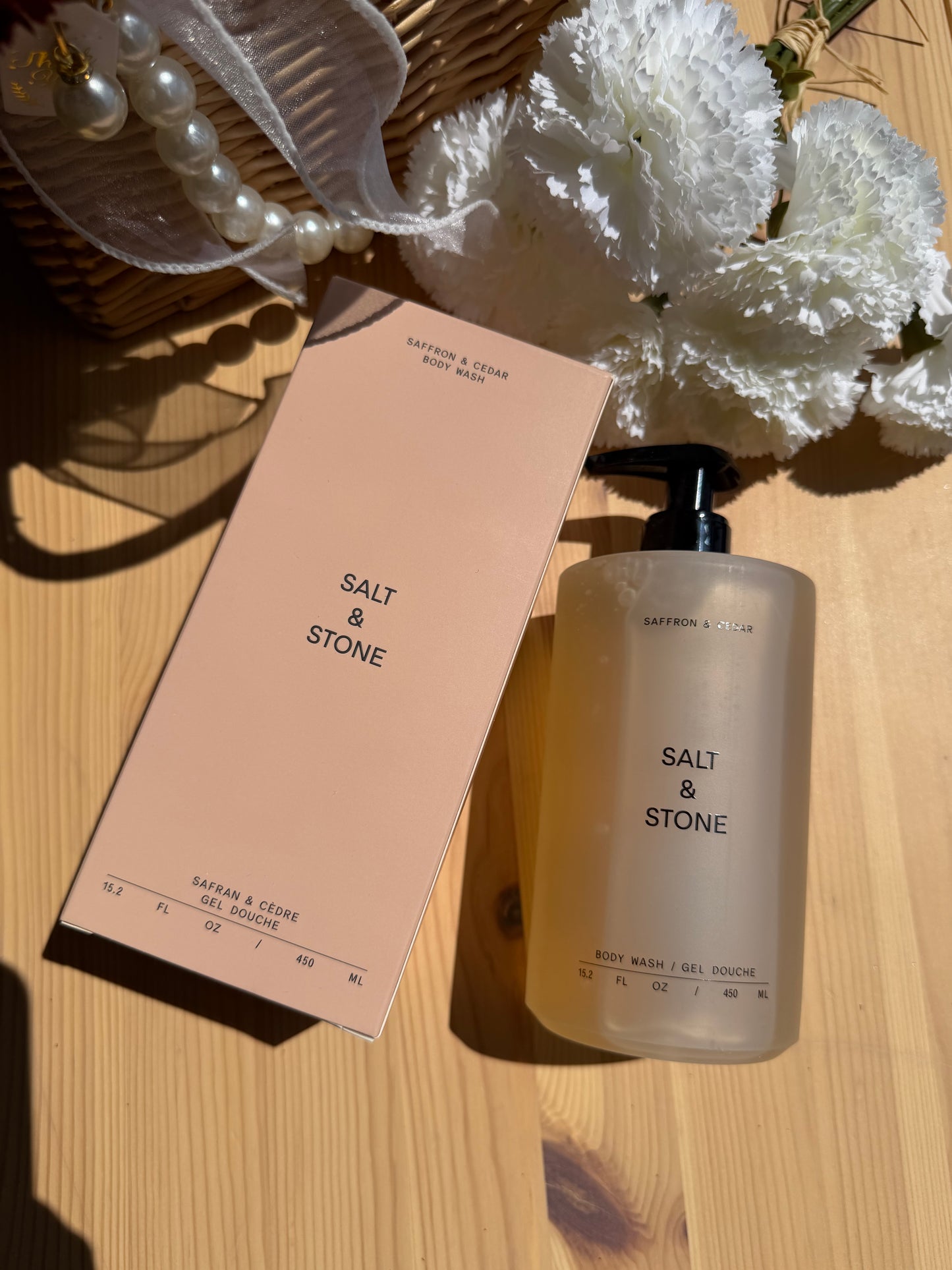 Salt & Stone - Saffron & Cedar Body Wash
