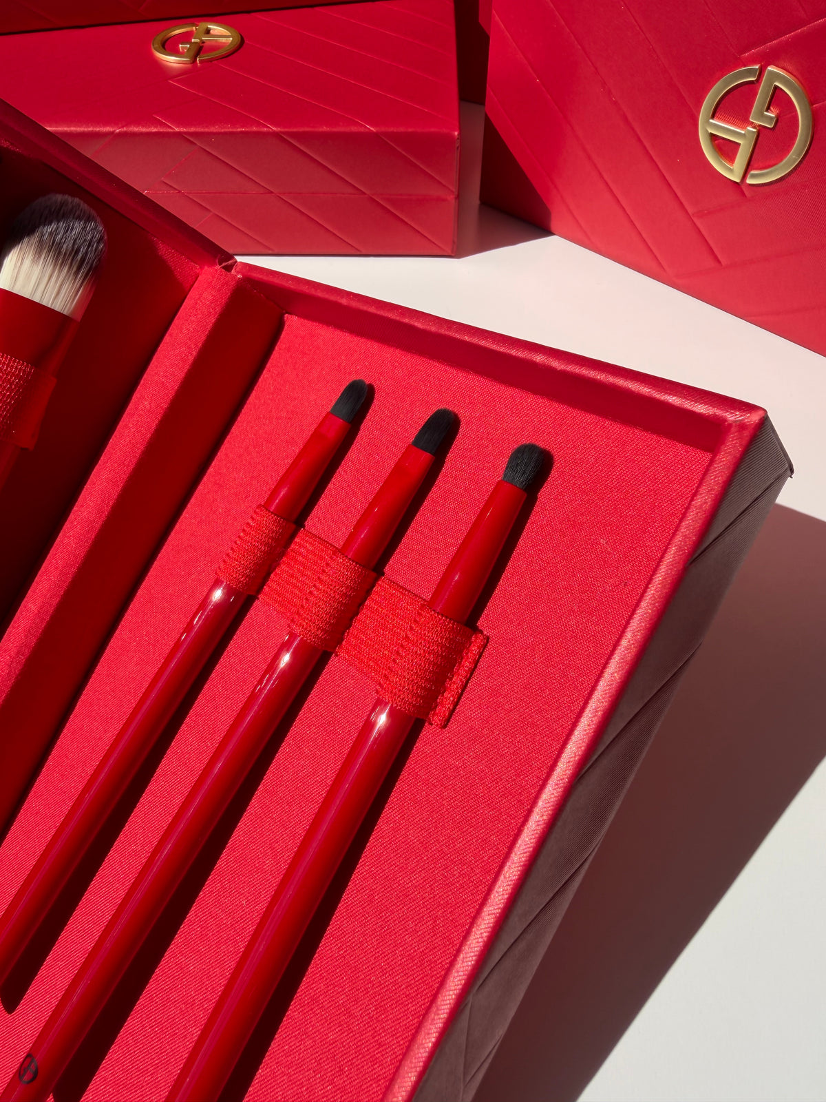 Giorgio Armani Red Case Brushes