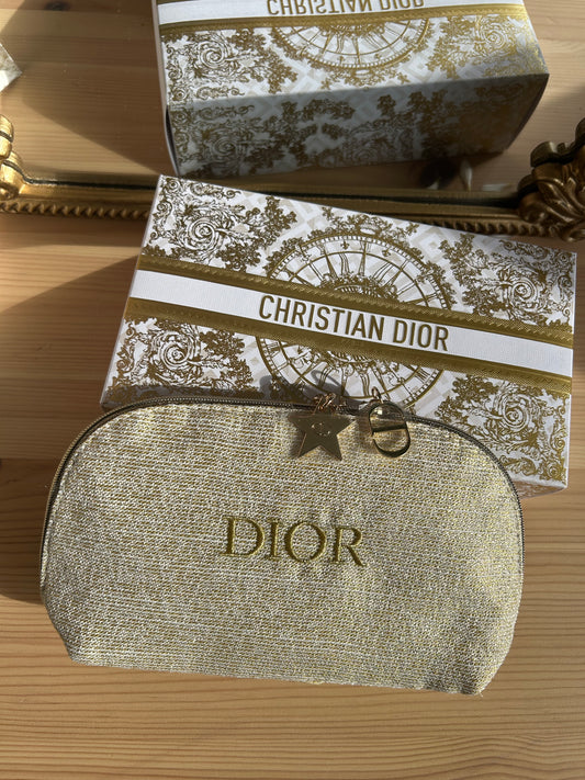 Dior Shimmering Gold Trousse Pouch