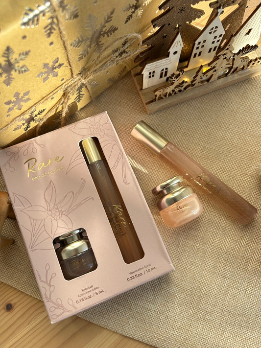 Mini Rare Eau de Parfum Set with Vanilla and Caramel