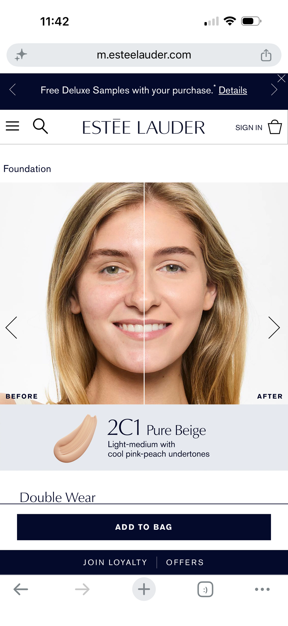 Estee Lauder  Double Wear Stay-in-Place Longwear Matte Foundation SPF 10