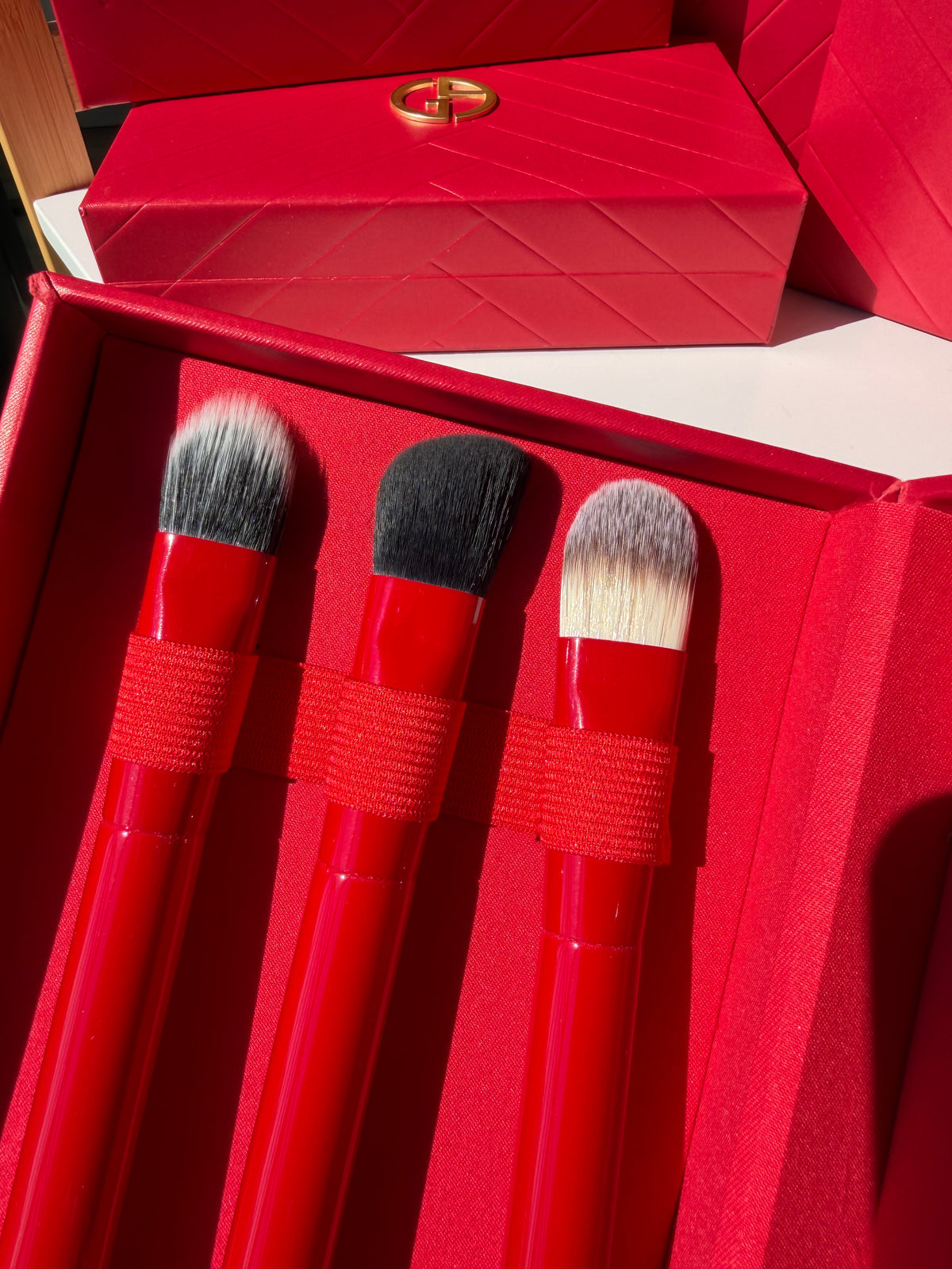 Giorgio Armani Red Case Brushes