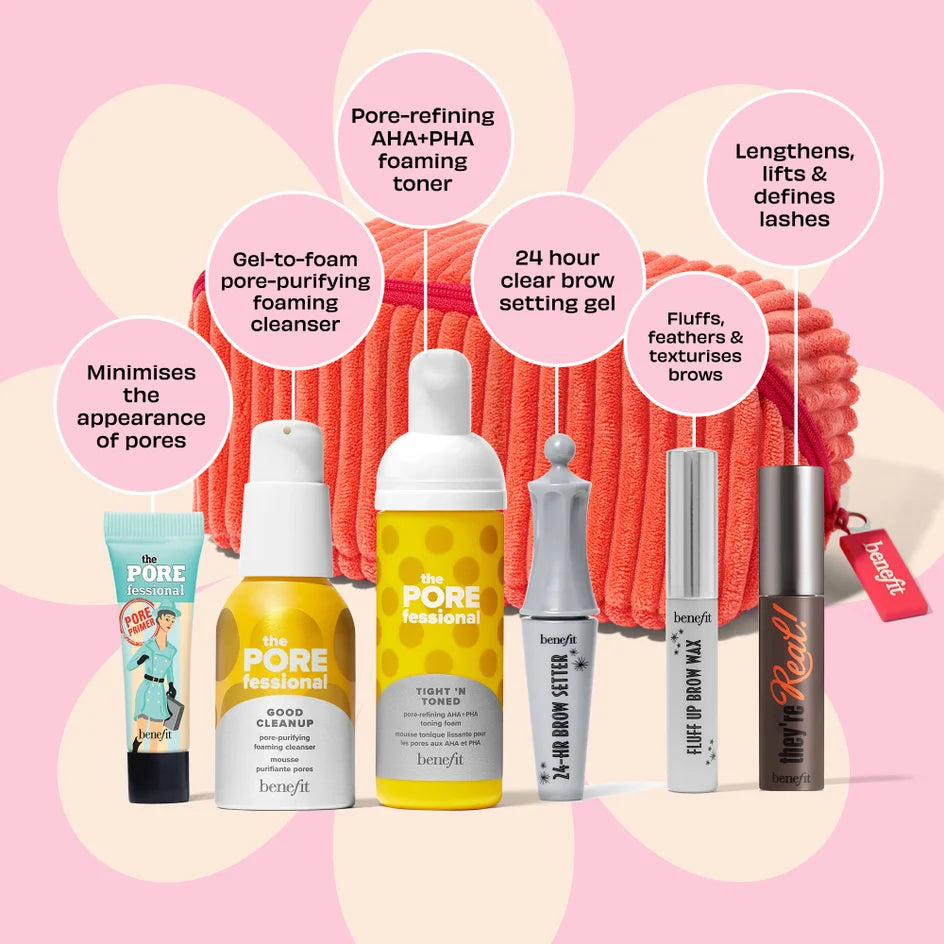 Benefit Premium Benefit Mascara, Brow and Pore Minimising Make Up Gift