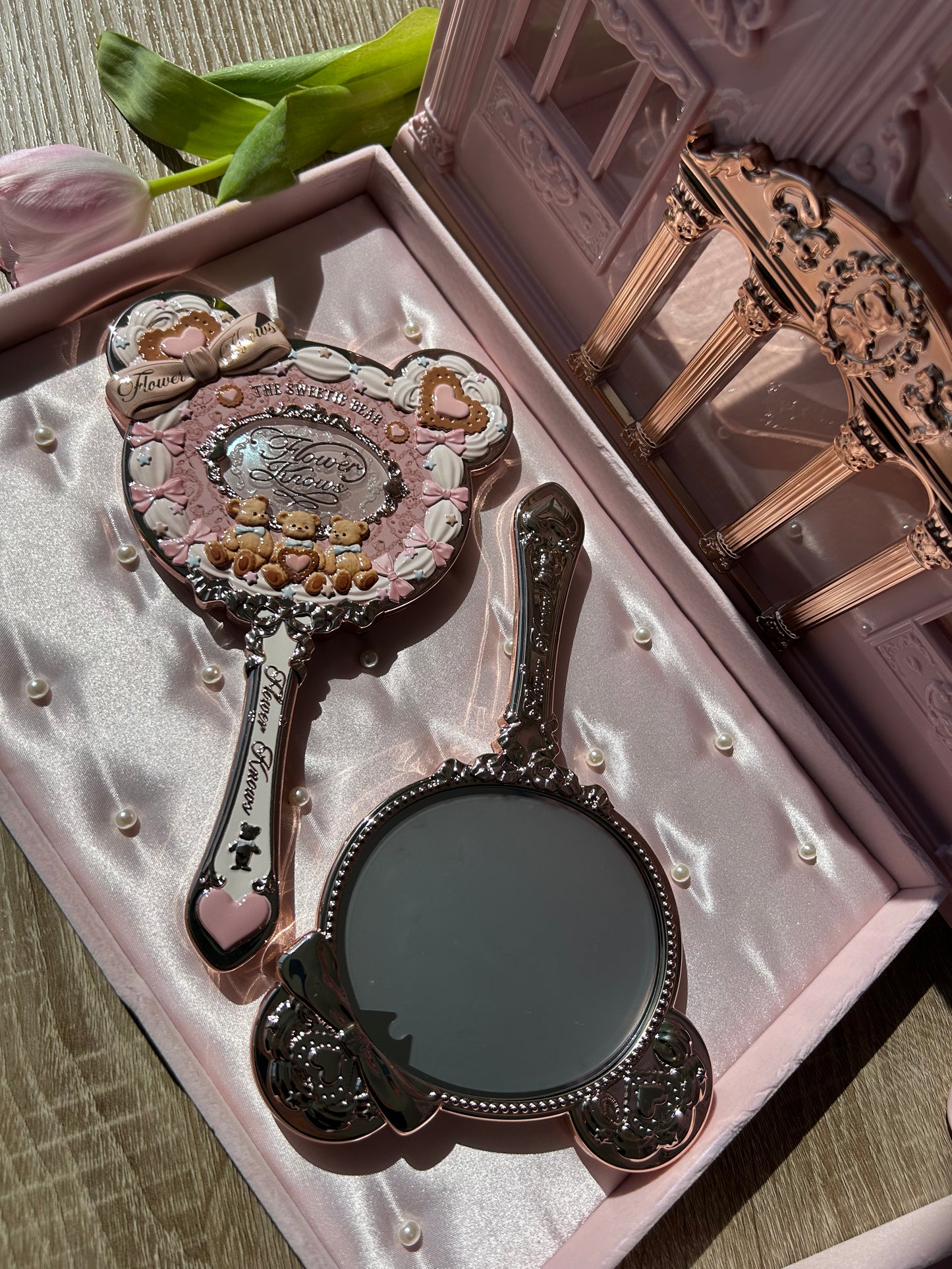 Flower Knows The Sweetie Bear Hand Mirror