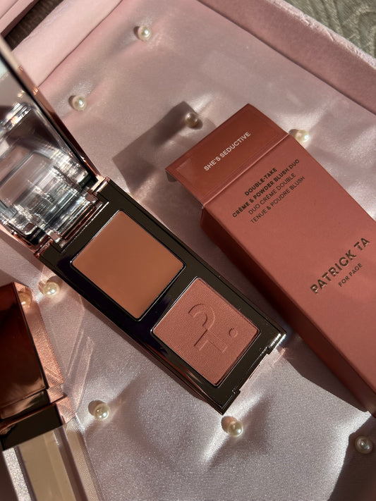 Patrick Ta Mini Major Headlines Double-Take Crème & Powder Blush Duo