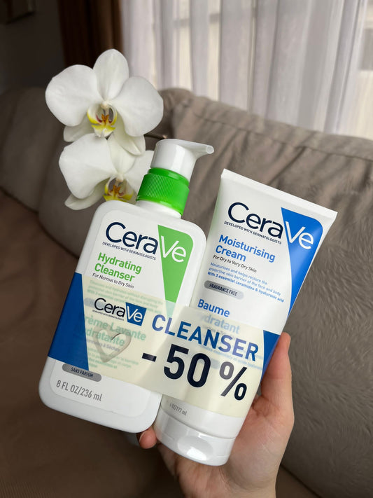 Cerave Hydrating Cleanser + Moisturising Cream Set