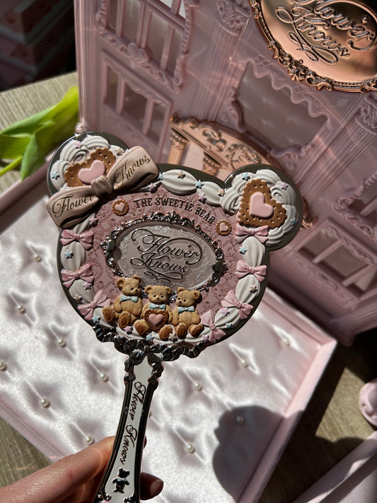 Flower Knows The Sweetie Bear Hand Mirror