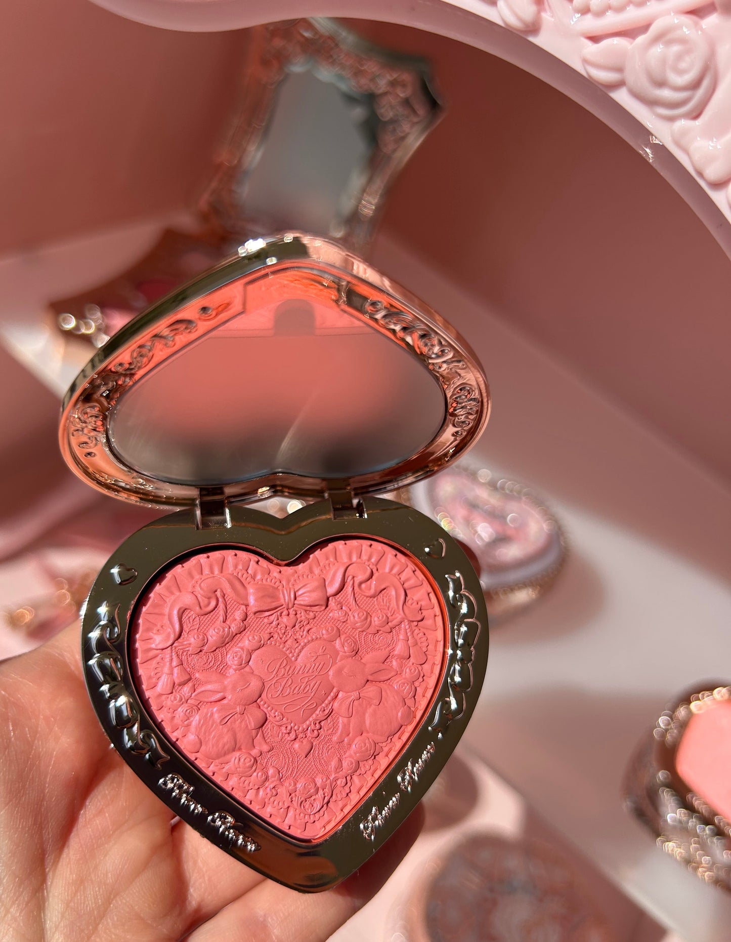 Flower Knows Bunny Garden Embossed Blush