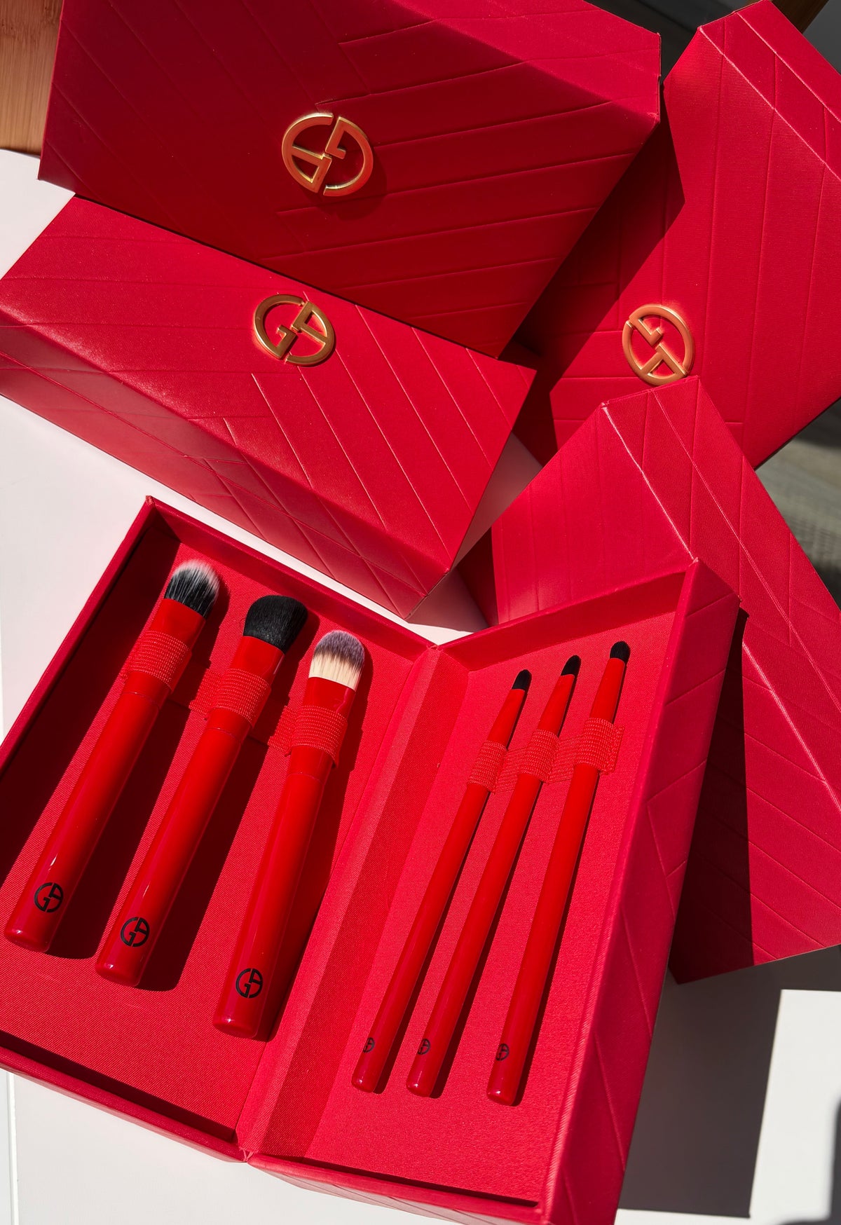 Giorgio Armani Red Case Brushes