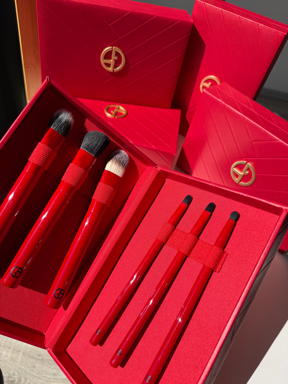 Giorgio Armani Red Case Brushes