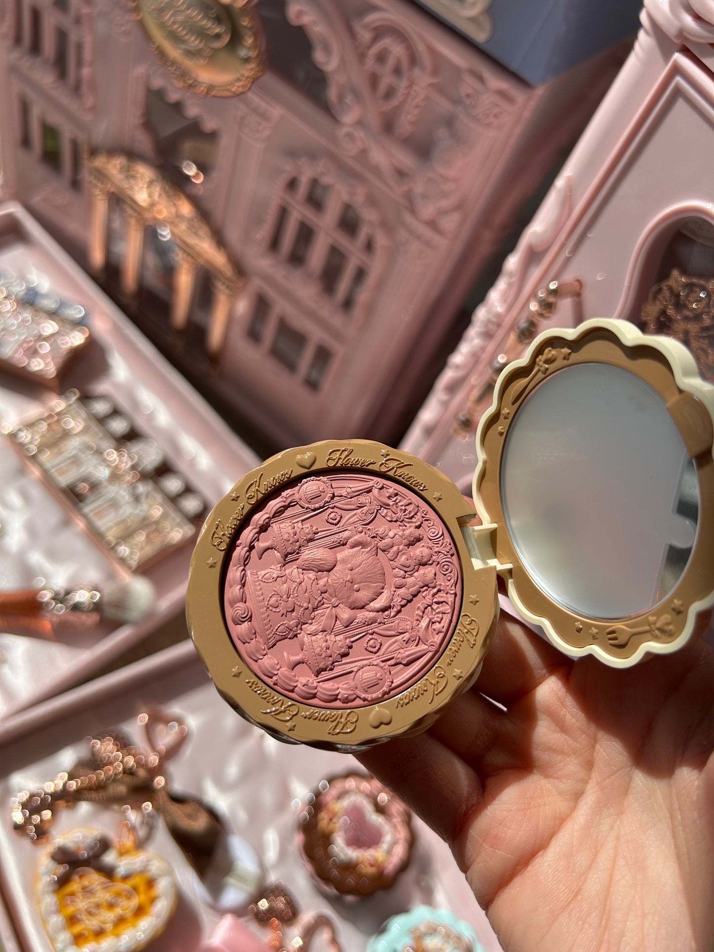 Flower Knows The Sweetie Bear Silk Satin Blush