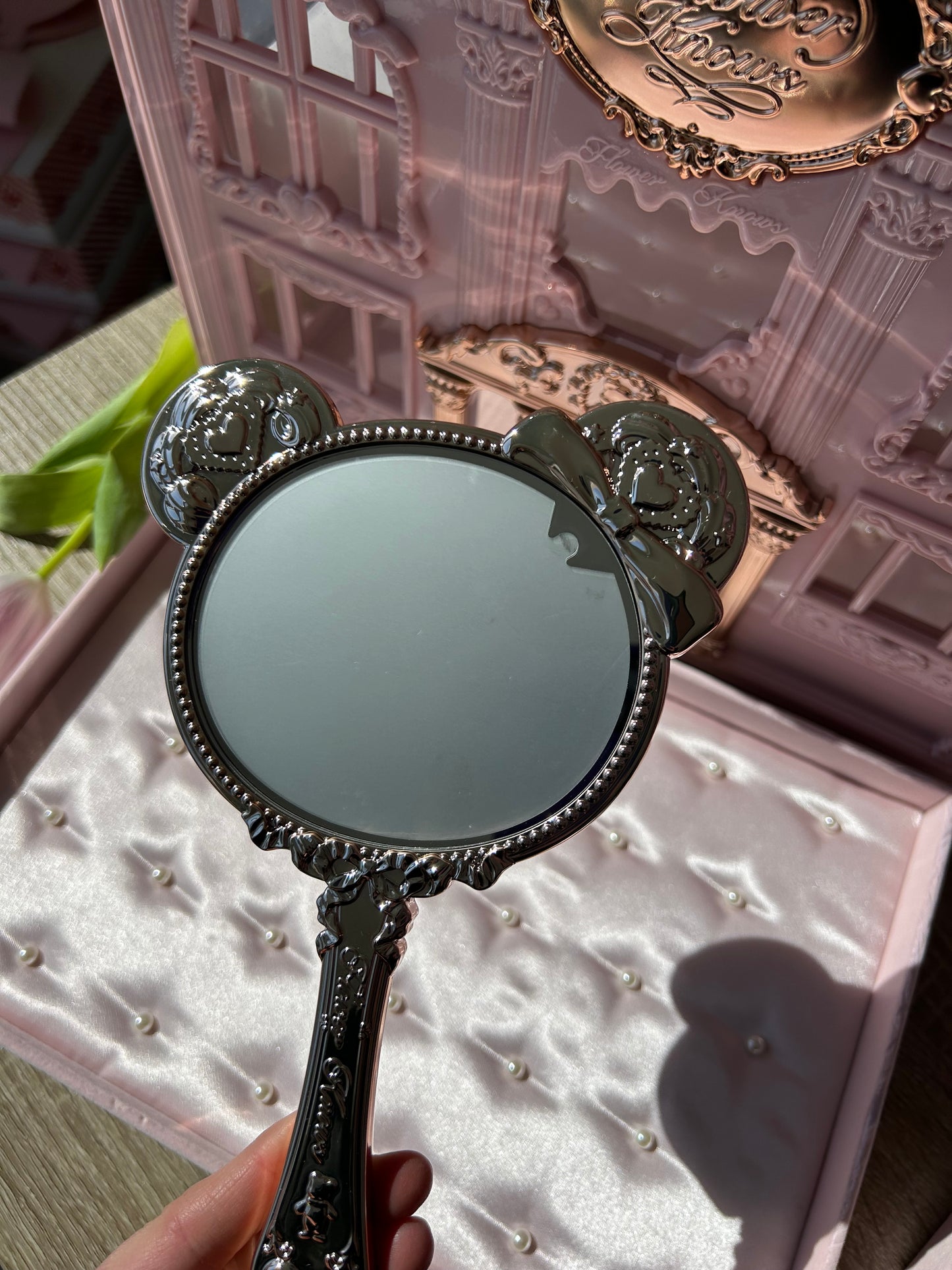 Flower Knows The Sweetie Bear Hand Mirror