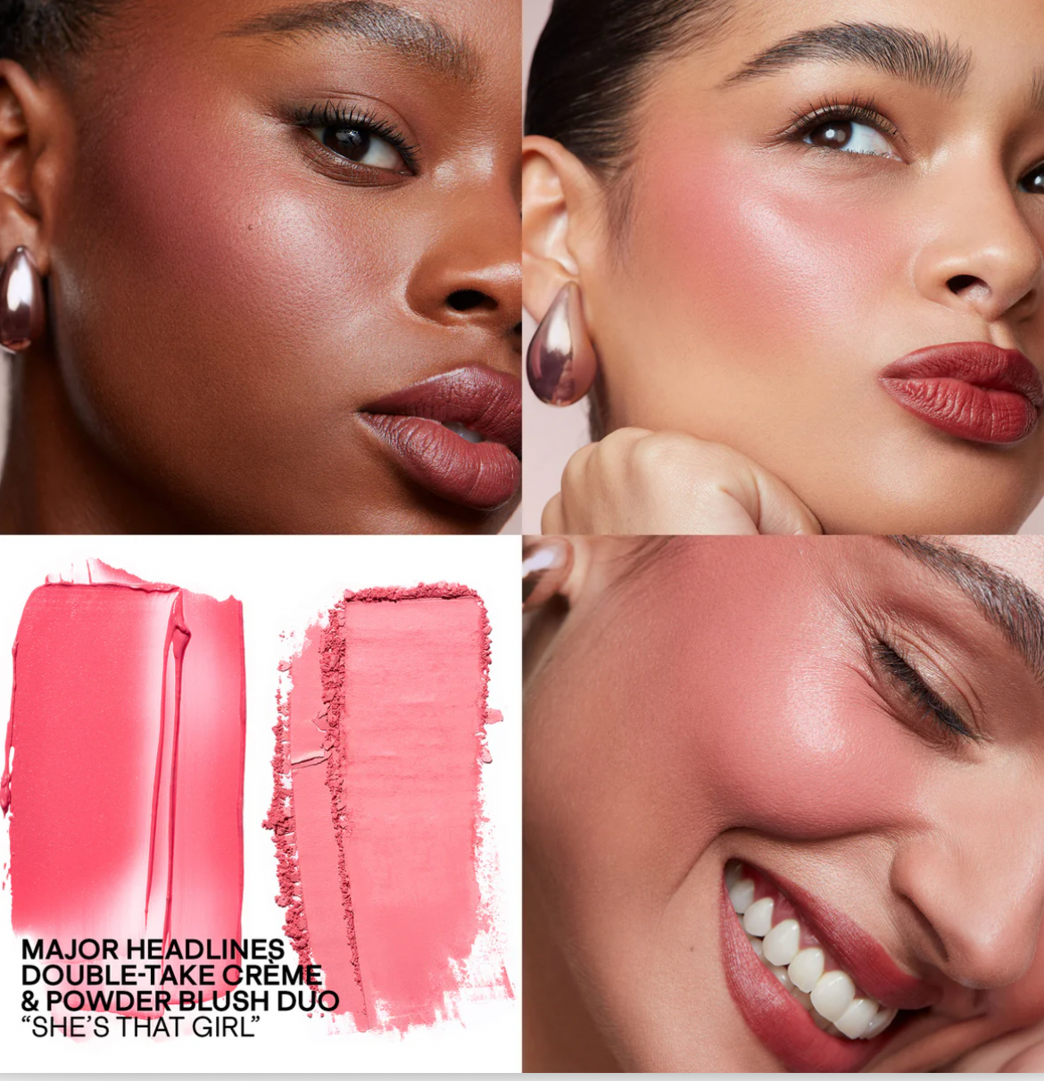 Patrick Ta Mini Major Headlines Double-Take Crème & Powder Blush Duo