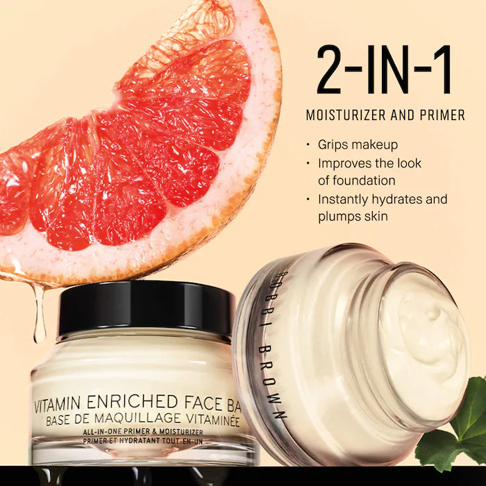 Bobbi Brown 
Vitamin Enriched Face Base Moisturizer & Primer with Vitamin C + Hyaluronic Acid